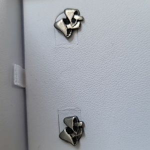 Vintage Pewter Mushroom earrings